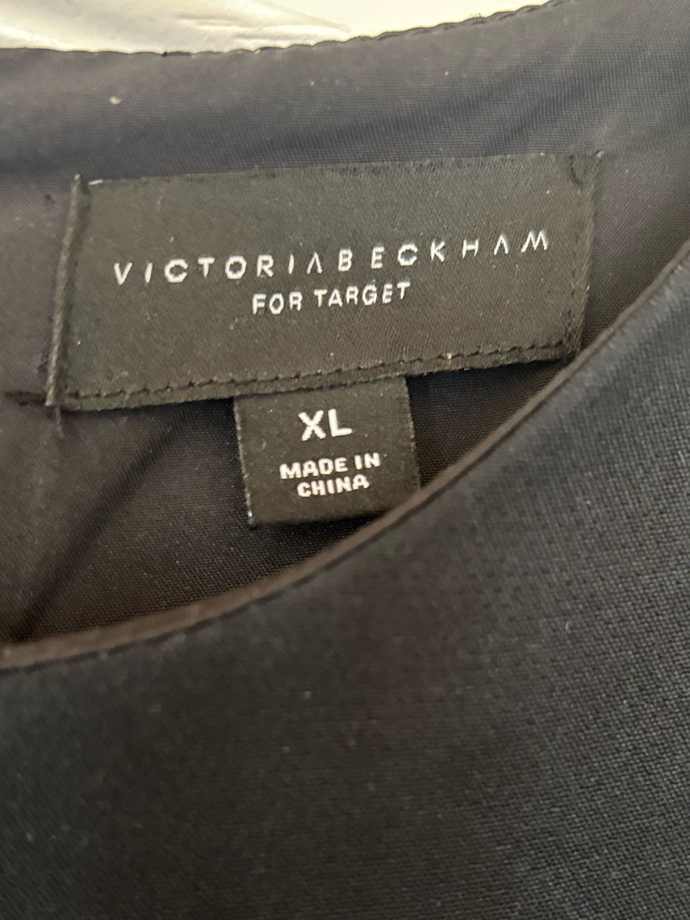 Victoria Beckham for Target Black Mini Dress with White Calla Lily Print - Picture 3 of 4
